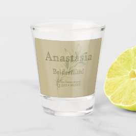 Sage Personalized Bridesmaid Shot Glass ショットグラス