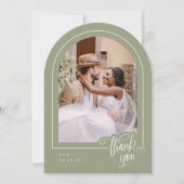 Sage Photo結婚のサンキューカード 招待状 (正面)