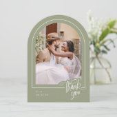 Sage Photo結婚のサンキューカード 招待状 (スタンド正面)