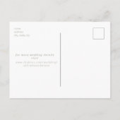 Sage Photo モダン Arch Wedding日付の保存 ポストカード (裏面)