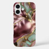 Sage Pink Marble Phone Case Gold Luxury Case-Mate iPhoneケース (裏面)