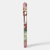 Sage Pink Marble Phone Case Gold Luxury Case-Mate iPhoneケース (裏面 / 左)