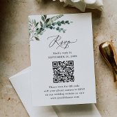 Sage QR 素朴 Code Greenery結婚's 出欠カード