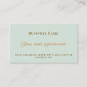 Sage QR business customer client appointment card 割引カード (正面)
