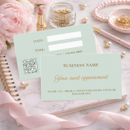 Sage QR business customer client appointment card 割引カード