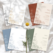 Sage QR Code Botanical Garden All In One Wedding 招待状