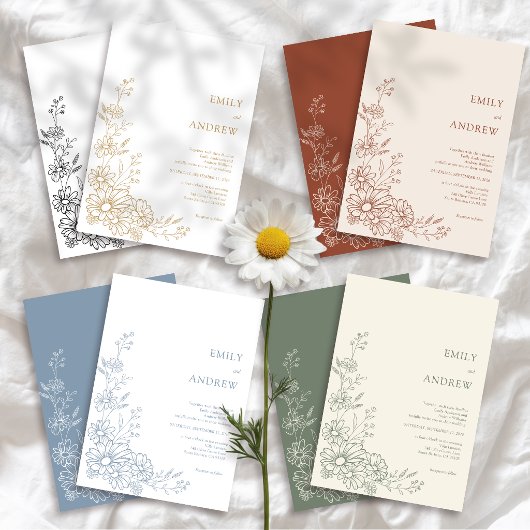 Sage QR Code Botanical Garden All In One Wedding 招待状