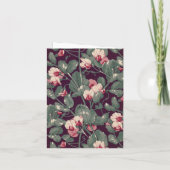 Sage Rococo Wedding RSVP Card サンキューカード (裏面)