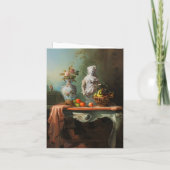 Sage Rococo Wedding RSVP Card サンキューカード (裏面)