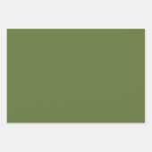 Sage & Rosemary Wrapping Paper Flat Sheet Set of 3 ラッピングペーパーシート (正面3)