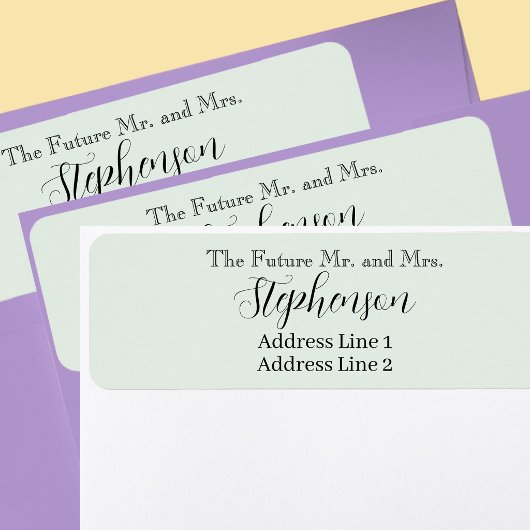 Sage Save The Date Custom Name Return Address ラベル