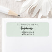 Sage Save The Date Custom Name Return Address ラベル (インサイチュ)