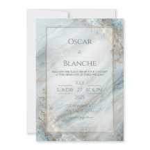 Sage Seafoam Gold Foil Marble Wedding