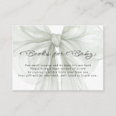 Sage Sheer Bow Books for Baby Insert エンクロージャーカード (正面)