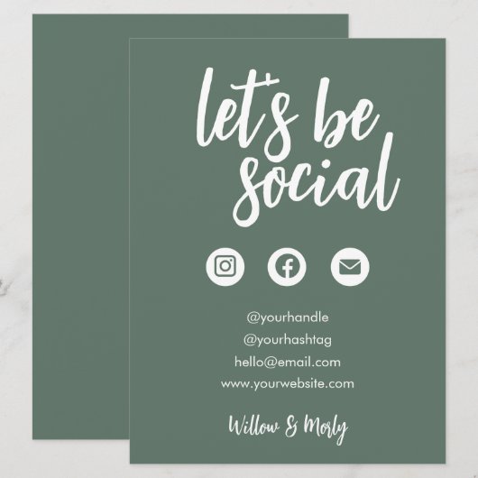 Sage Social Media Small Businessの看板 (正面/裏面)