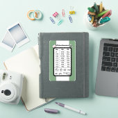 Sage Stickerのキッチン測定ヘルパー シール (iPadカバー)