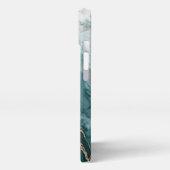 Sage Teal & Gold Marble Phone Case iPhoneケース (左側面)