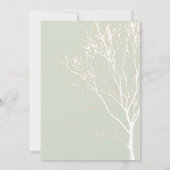 Sage Tree Parents Names Custom Eweding招待状 招待状 (裏面)