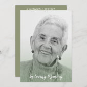 Sage Trendy Transparency Effect Funeral Dear Ones (正面/裏面)