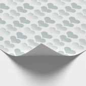 Sage Waterカラーハート ラッピングペーパー (角)