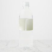 Sage Water Bottleラベルの雪片 ペットボトルラベル (裏面)