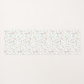 Sage Watercolor Wildflower Floral ヨガマット (裏面(横))