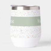 Sage Watercolor Wildflower Floral Custom Name (右面)