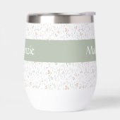 Sage Watercolor Wildflower Floral Custom Name (左面)