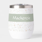 Sage Watercolor Wildflower Floral Custom Name (正面)