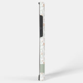 Sage Watercolor Wildflower Floral Custom Name Samsung Galaxyケース (右側面)