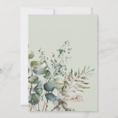 Sage Wedding Invitation 招待状 (裏面)