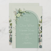 Sage Wedding Invitation 招待状 (正面/裏面)