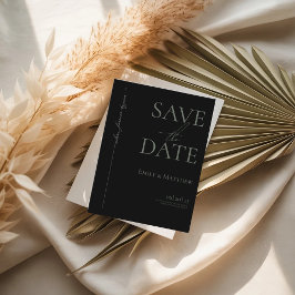 Sage Where Forever Beginning Black日付を保存 案内ポストカード