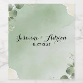 Sage Whisper Botanical ワインラベル (シングルラベル)