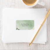 Sage Whisper Botanical Address Labels ラベル (インサイチュ)