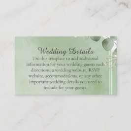 Sage Whisper Botanical Enclosure Cards エンクロージャーカード