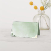 Sage Whisper Botanical Place Cards プレイスカード (裏面)