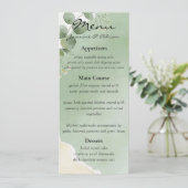 Sage Whisper Botanical Wedding Menu メニュー (スタンド正面)