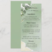 Sage Whisper Botanical Wedding Menu メニュー (正面/裏面)
