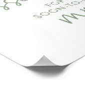 Sage & White ミニマル Scriptゲーム数キス ポスター (角)