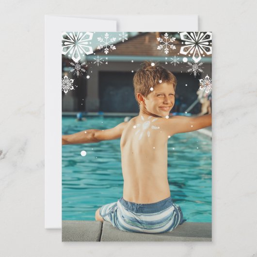 Sage Winter Pool Birthday Partyの写真 招待状 (裏面)