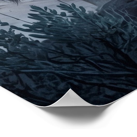 Sage Wolf Desert Moon ポスター (角)