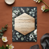Sage Woodland Bloom Wedding 招待状