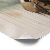 Sagebrushサドル：女性のカーボーイウォールアート ポスター (コーナー)