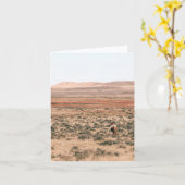 Sagebrush Mama - 4" x 5.6" ノートカード (黄色い花)