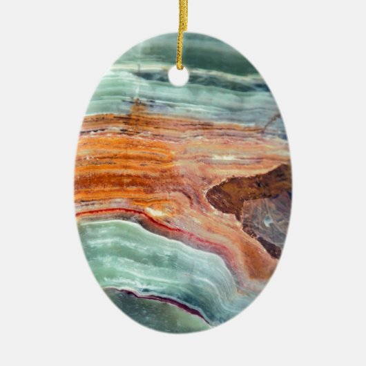 Sageyの錆ついたハッカの香りがする水晶 セラミックオーナメント (正面)