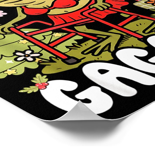 Sagging But Still Gagging Frog Funny Cringe Meme C ポスター (角)