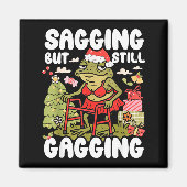 Sagging But Still Gagging Frog Funny Cringe Meme C マグネット (正面)