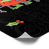 Sagging But Still Gagging Funny Christmas Frog Hol ポスター (角)