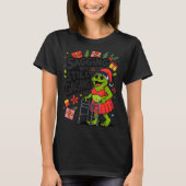 Sagging But Still Gagging Funny Christmas Frog Hol Tシャツ (正面)